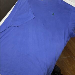 Polo by Ralph Lauren Blue Short Sleeve Crew Tee with Green Pony